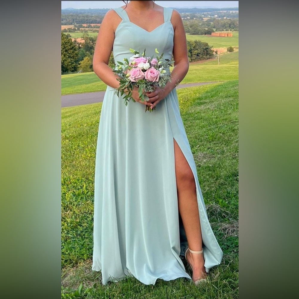 Azazie Agave Dress